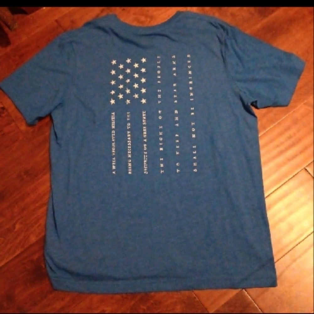 NFG Lunkers Flag Mens T-shirt Size XL Blue